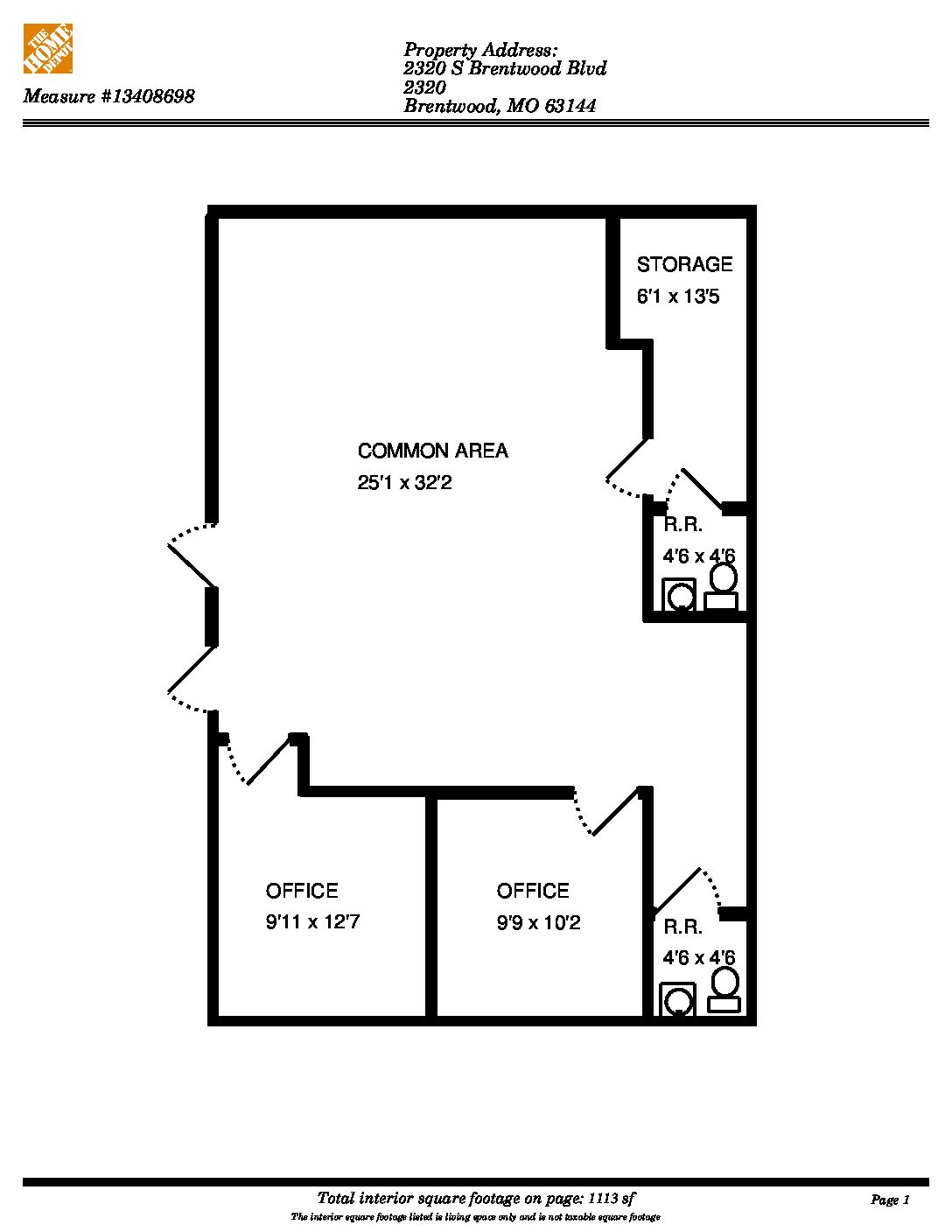 Floor plan with Hallway